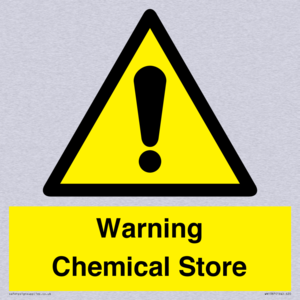 Warning Chemical Store